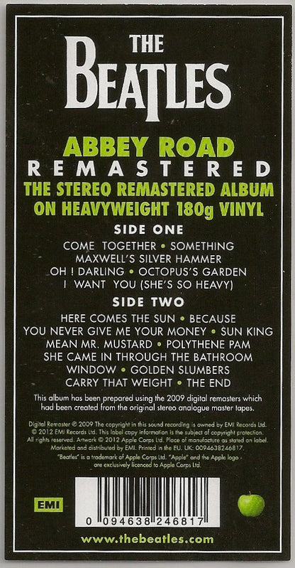 The Beatles : Abbey Road (LP, Album, RE, RM, 180)