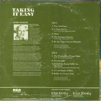 Henry Mancini And His Orchestra : Taking It Easy (LP, Album)