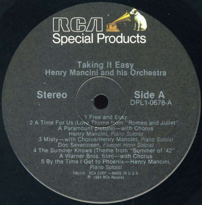 Henry Mancini And His Orchestra : Taking It Easy (LP, Album)