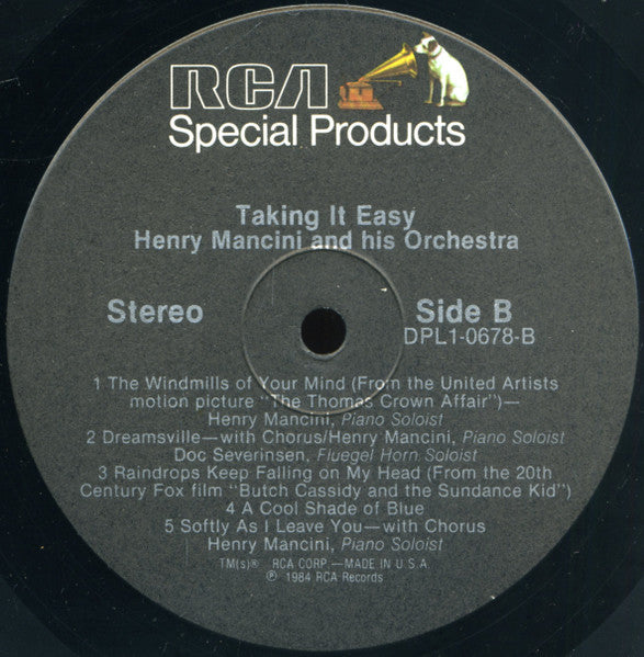 Henry Mancini And His Orchestra : Taking It Easy (LP, Album)