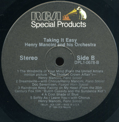 Henry Mancini And His Orchestra : Taking It Easy (LP, Album)