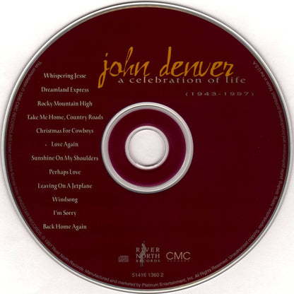 John Denver : A Celebration Of Life (1943-1997) (CD, Album)