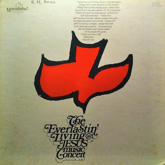 Various : The Everlastin' Living Jesus Music Concert (LP, Comp, Gat)