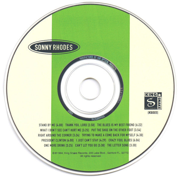 Sonny Rhodes : The Blues Is My Best Friend (CD)