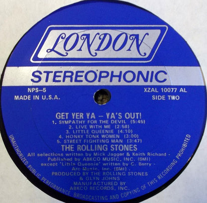 The Rolling Stones : Get Yer Ya-Ya's Out! - The Rolling Stones In Concert (LP, Album, RP, AL )
