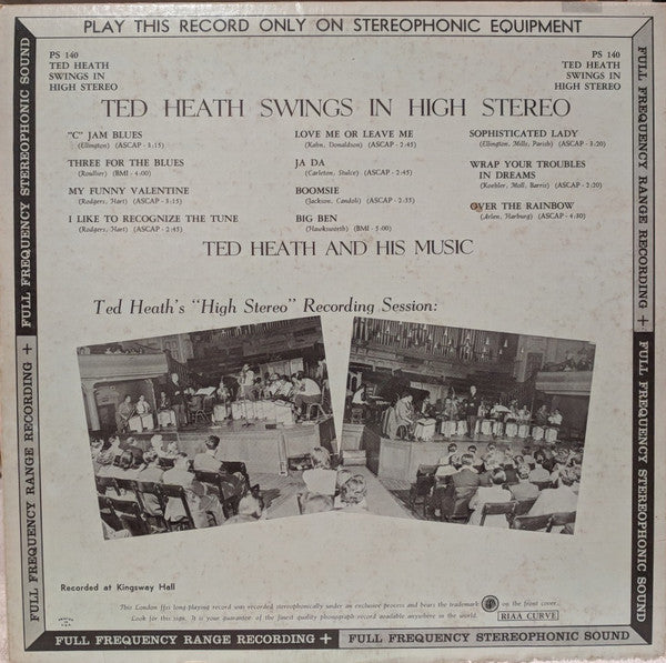 Ted Heath And His Music : Ted Heath Swings In High Stereo (LP)