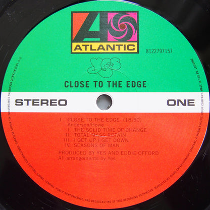 Yes : Close To The Edge (LP, Album, RE, Gat)