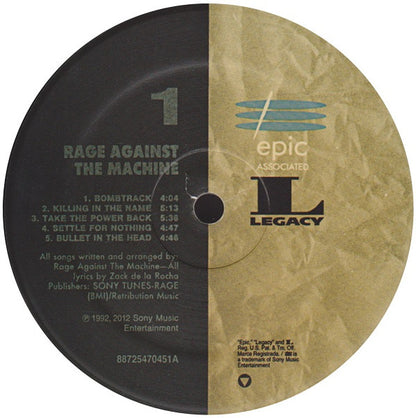 Rage Against The Machine : Rage Against The Machine (LP, Album, RE, RM, 180)