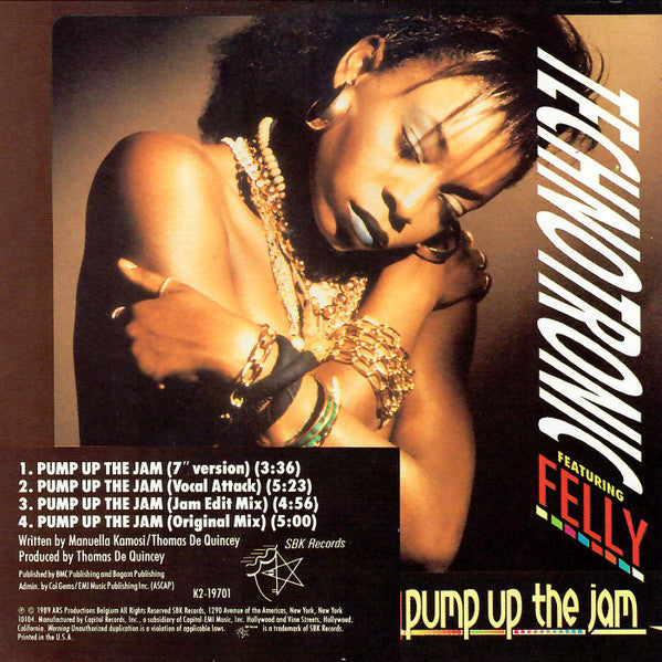 Technotronic Featuring Felly : Pump Up The Jam (CD, Single)