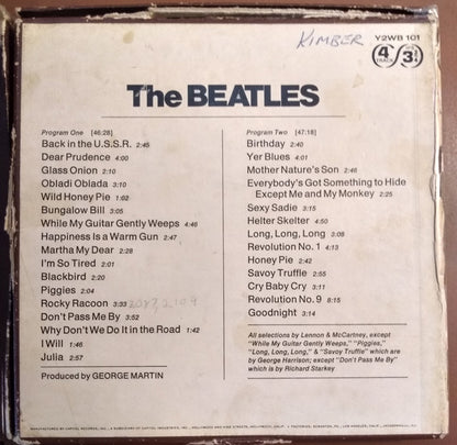 The Beatles : The Beatles (Reel, 4tr Stereo, 7" Reel, Album)