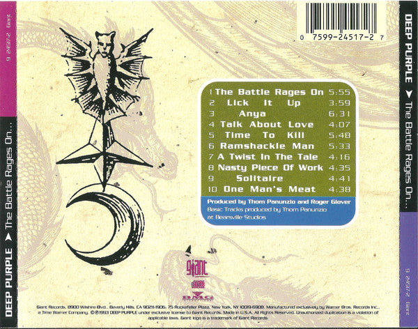 Deep Purple : The Battle Rages On... (CD, Album)