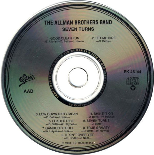 The Allman Brothers Band : Seven Turns (CD, Album)