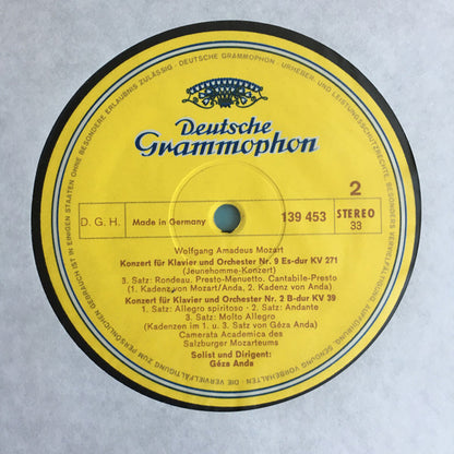 Mozart* - Camerata Academica Des Salzburger Mozarteums*, Géza Anda : Klavierkonzerte Es-Dur KV. 271 (Jeune-Homme Concerto) • B-Dur KV. 39 (LP)
