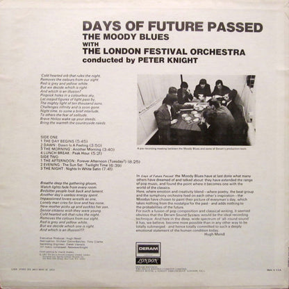The Moody Blues With The London Festival Orchestra Conducted By Peter Knight (5) : Days Of Future Passed (LP, Album, AL )