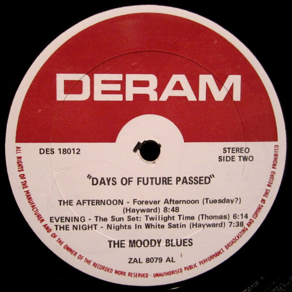 The Moody Blues With The London Festival Orchestra Conducted By Peter Knight (5) : Days Of Future Passed (LP, Album, AL )