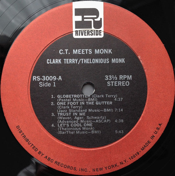 Clark Terry And Thelonious Monk : C.T. Meets Monk (LP, Album, RE, RM)