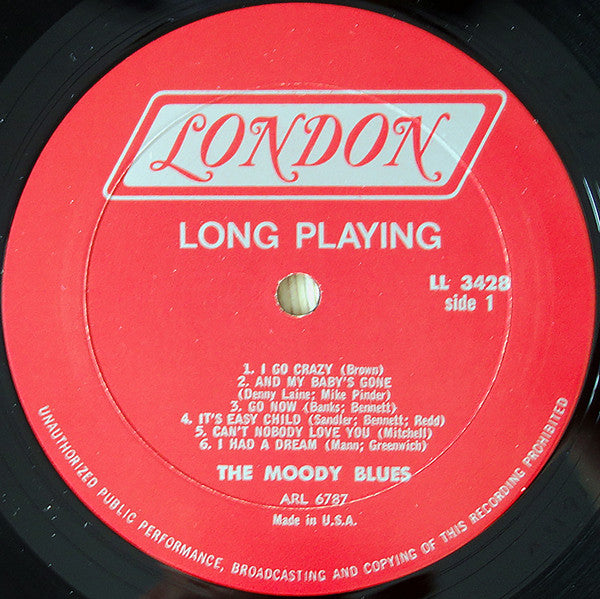 The Moody Blues : Go Now - Moody Blues #1 (LP, Album, Mono, RP)