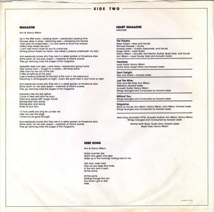 Heart : Magazine (LP, Album, RE, Ter)