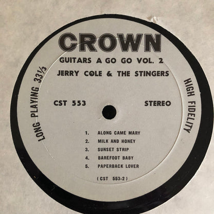 Jerry Cole & The Stingers : Guitars A Go Go Vol. 2 (LP, Album)