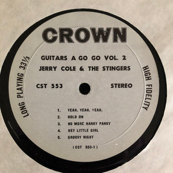 Jerry Cole & The Stingers : Guitars A Go Go Vol. 2 (LP, Album)