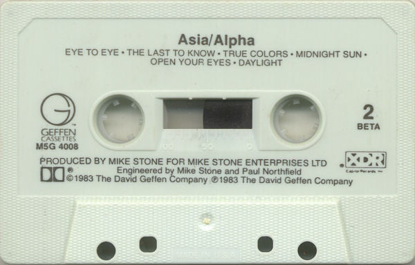 Asia (2) : Alpha (Cass, Album, Win)