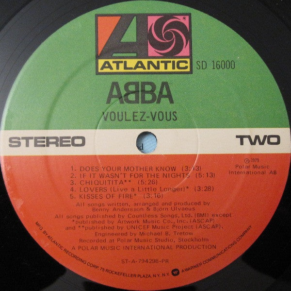 ABBA : Voulez-Vous (LP, Album, PR)