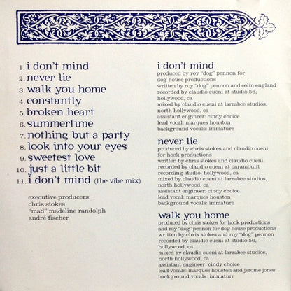 Immature : Playtyme Is Over (CD, Album, UNI)