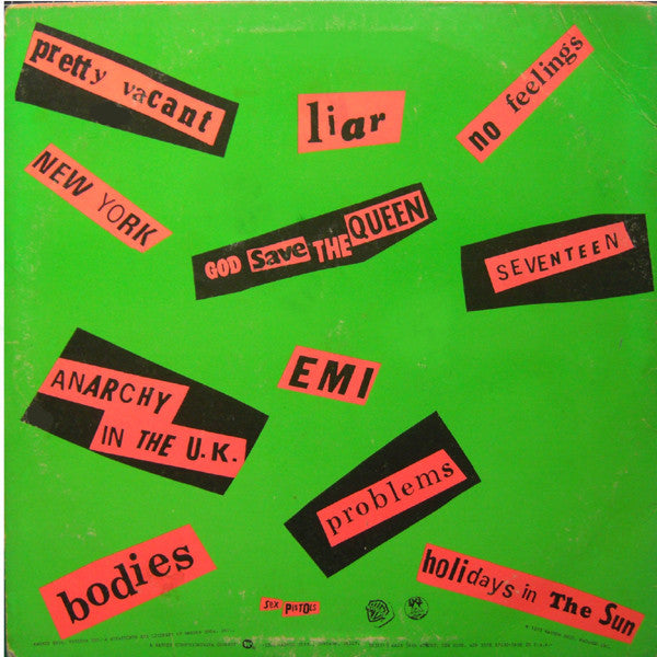 Sex Pistols : Never Mind The Bollocks Here's The Sex Pistols (LP, Album, Win)