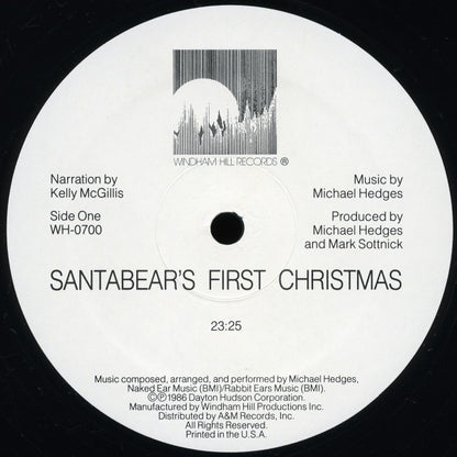 Kelly McGillis & Michael Hedges : Santabear's First Christmas (LP, All)
