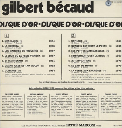 Gilbert Bécaud : Disque D'Or (LP, Comp, Gat)
