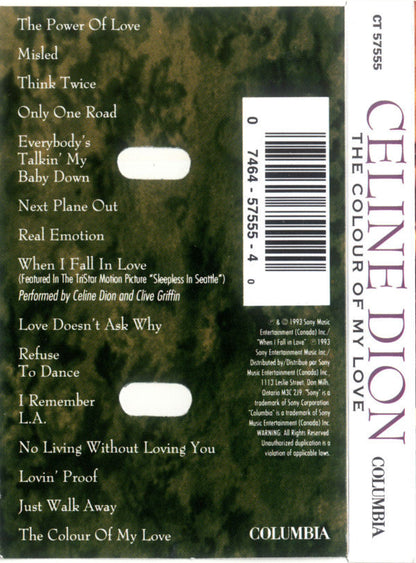 Celine Dion* : The Colour Of My Love (Cass, Album, Dol)