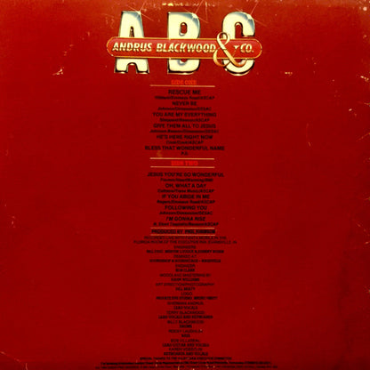 Andrus and Blackwood : Live (LP, Album)