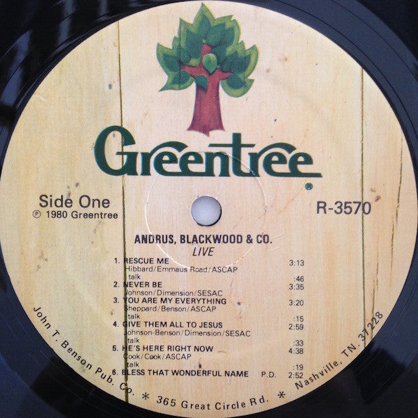 Andrus and Blackwood : Live (LP, Album)