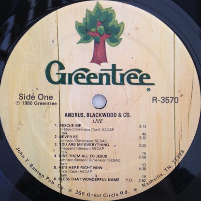 Andrus and Blackwood : Live (LP, Album)