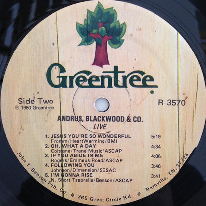 Andrus and Blackwood : Live (LP, Album)