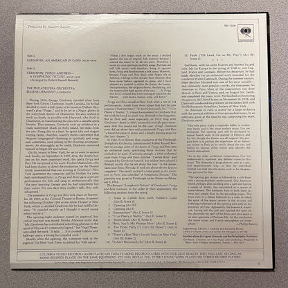 George Gershwin : An American In Paris / Porgy And Bess A Symphonic Picture (LP, Album)