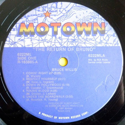 Bruce Willis : The Return Of Bruno (LP, Album, Club, Ind)