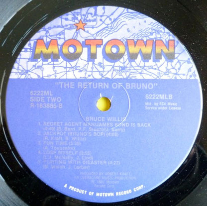 Bruce Willis : The Return Of Bruno (LP, Album, Club, Ind)
