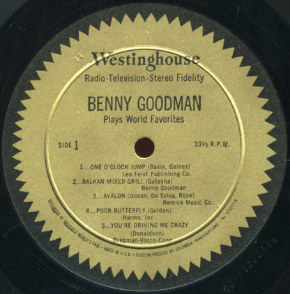 Benny Goodman : Benny Goodman Plays World Favorites In High-Fidelity (LP, Album, Mono)