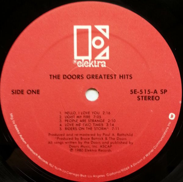 The Doors : Greatest Hits (LP, Comp, SP-)