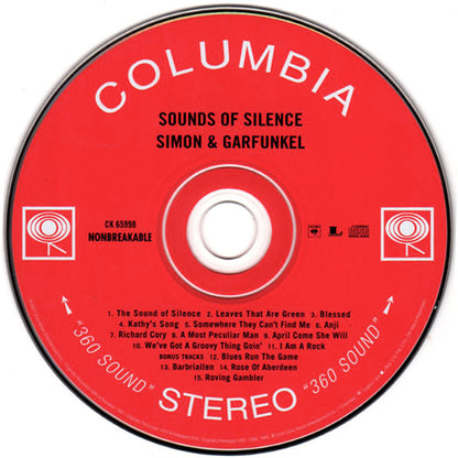 Simon & Garfunkel : Sounds Of Silence (CD, Album, RE, RM)