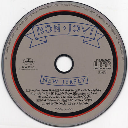 Bon Jovi : New Jersey (CD, Album)