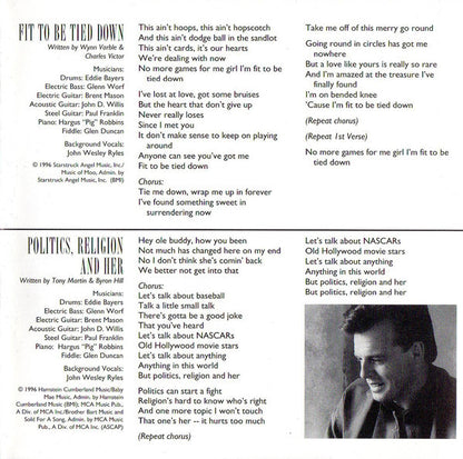 Sammy Kershaw : Politics Religion And Her (CD, Album)