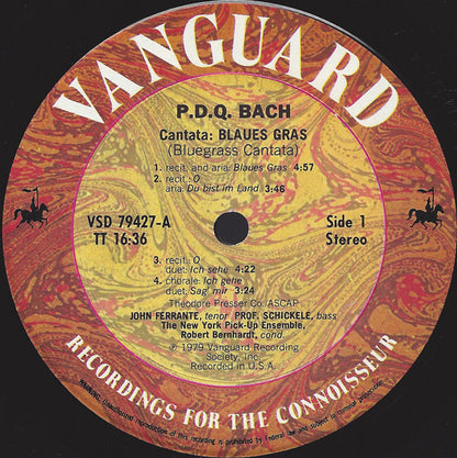 P.D.Q. Bach, The New York Pick-Up Ensemble, John Ferrante : Black Forest Bluegrass (LP)