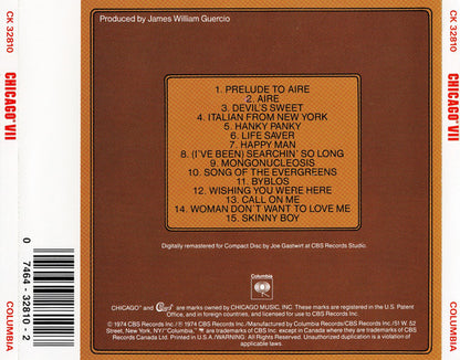 Chicago (2) : Chicago VII (CD, Album, RE, RM)