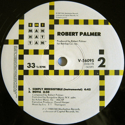 Robert Palmer : Simply Irresistible (Extended Version) (12", Single)