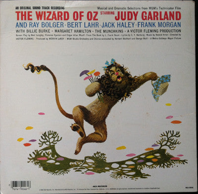 MGM Studio Orchestra : The Wizard Of Oz (LP, Album)