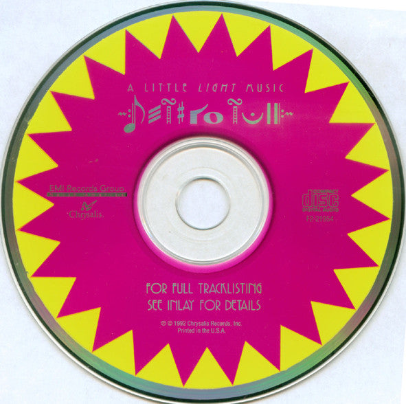 Jethro Tull : A Little Light Music (CD, Album, Cap)