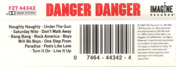 Danger Danger : Danger Danger (Cass, Album, Dol)