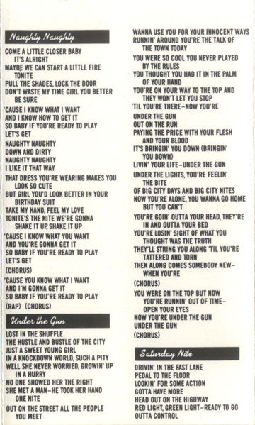 Danger Danger : Danger Danger (Cass, Album, Dol)